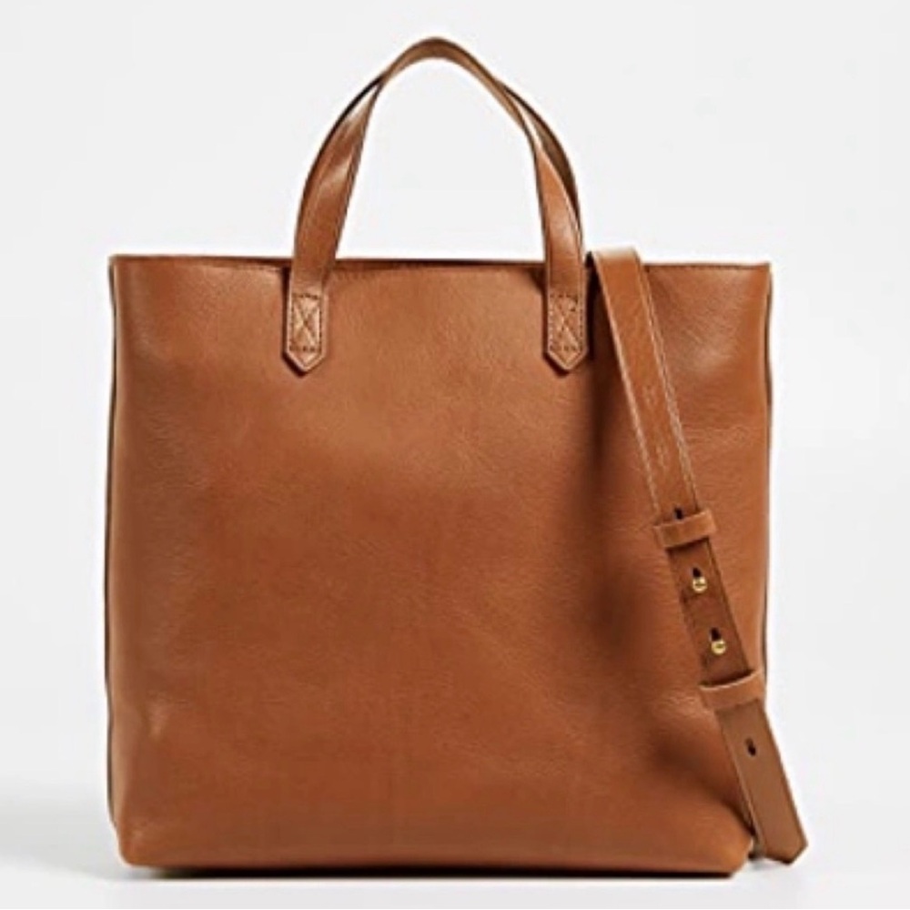 Madewell Zip-Top Transport Crossbody brown